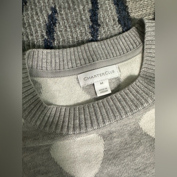 Charter Club Sequin Heart Women’s Sweater - Picture 3 of 6